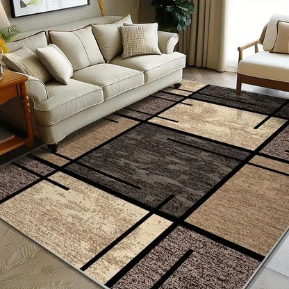 Geometric Lightweight Easy-Clean Area Rug