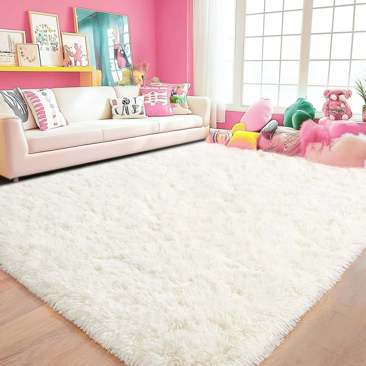 Minimalist Shaggy Soft Fluffy Area Rug