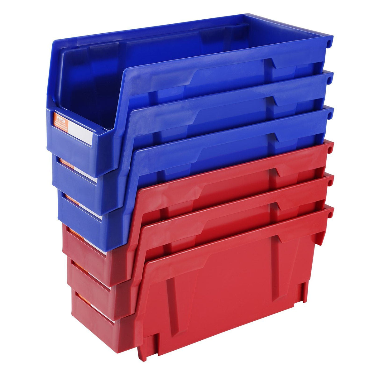 11-Inch Hanging Stackable Plastic Storage Bins 12-Pack