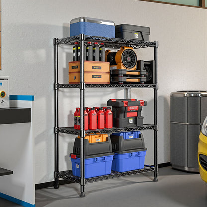 1000-LB Heavy Duty Four-Tier Steel Storage Shelving Organizer