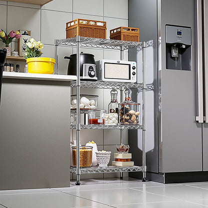 1000-LB Heavy Duty Four-Tier Steel Storage Shelving Organizer