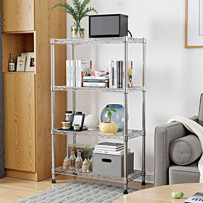 1000-LB Heavy Duty Four-Tier Steel Storage Shelving Organizer